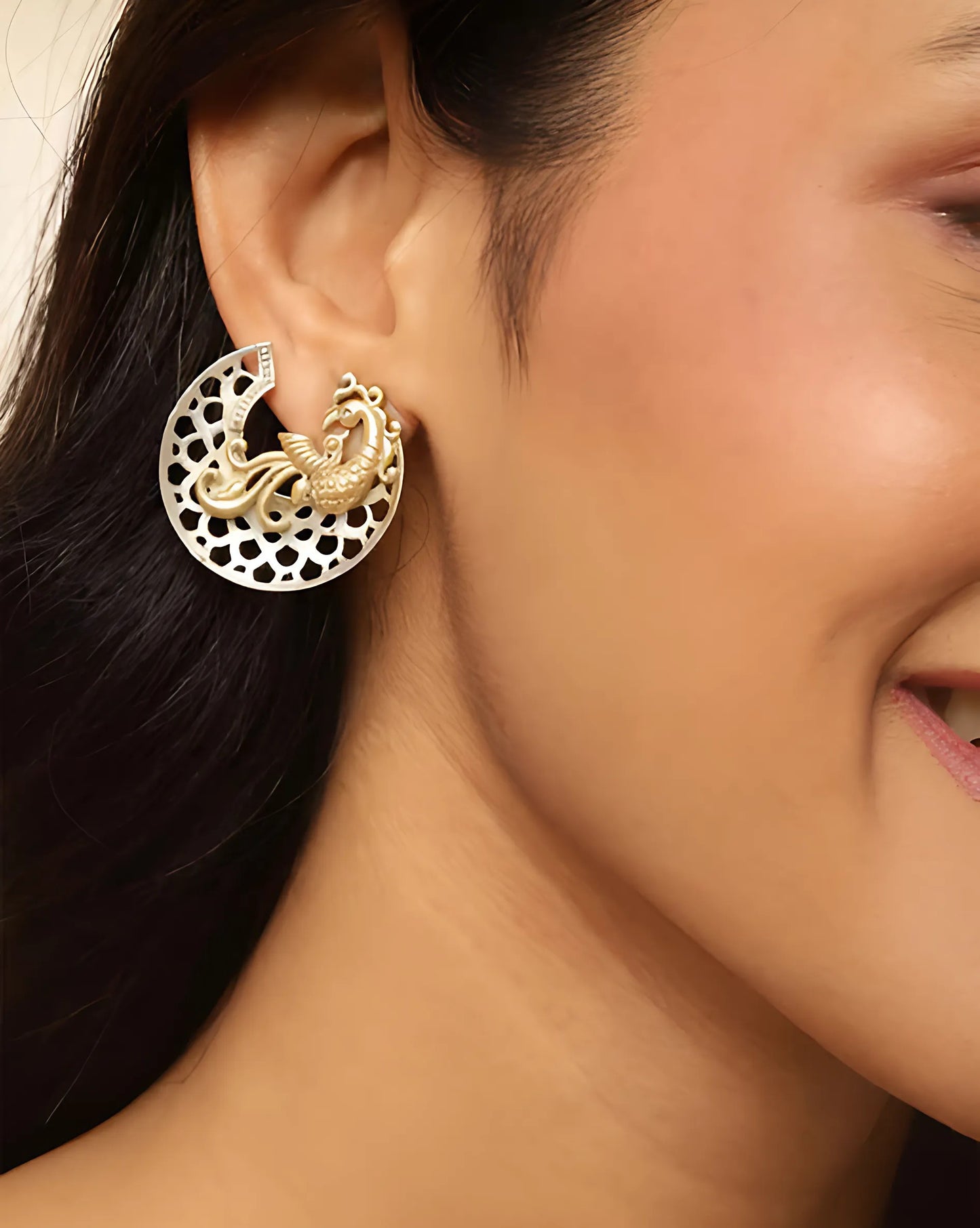 Dulcett Oxidized Dual Tone Earrings – Elegant & Timeless Jewelry Statement