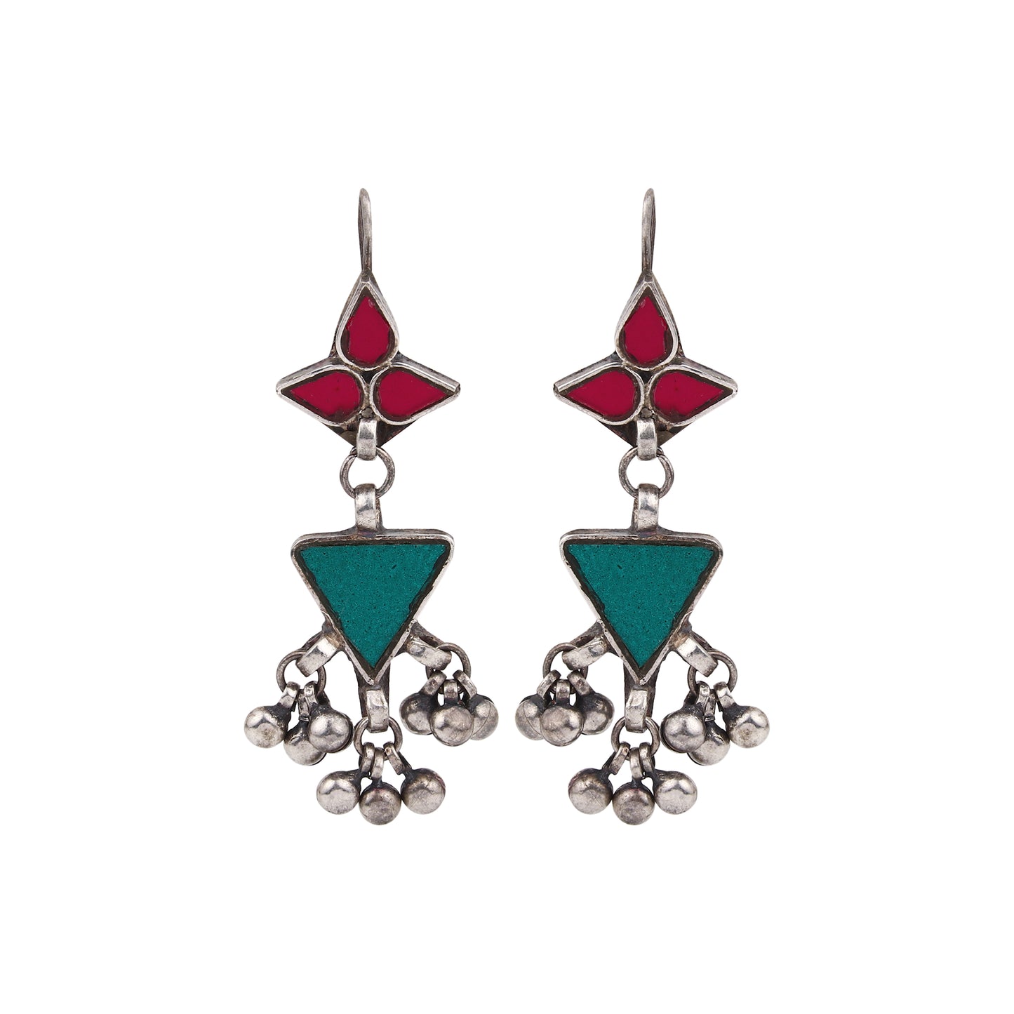 Dulcett Afghani Mirror Earrings