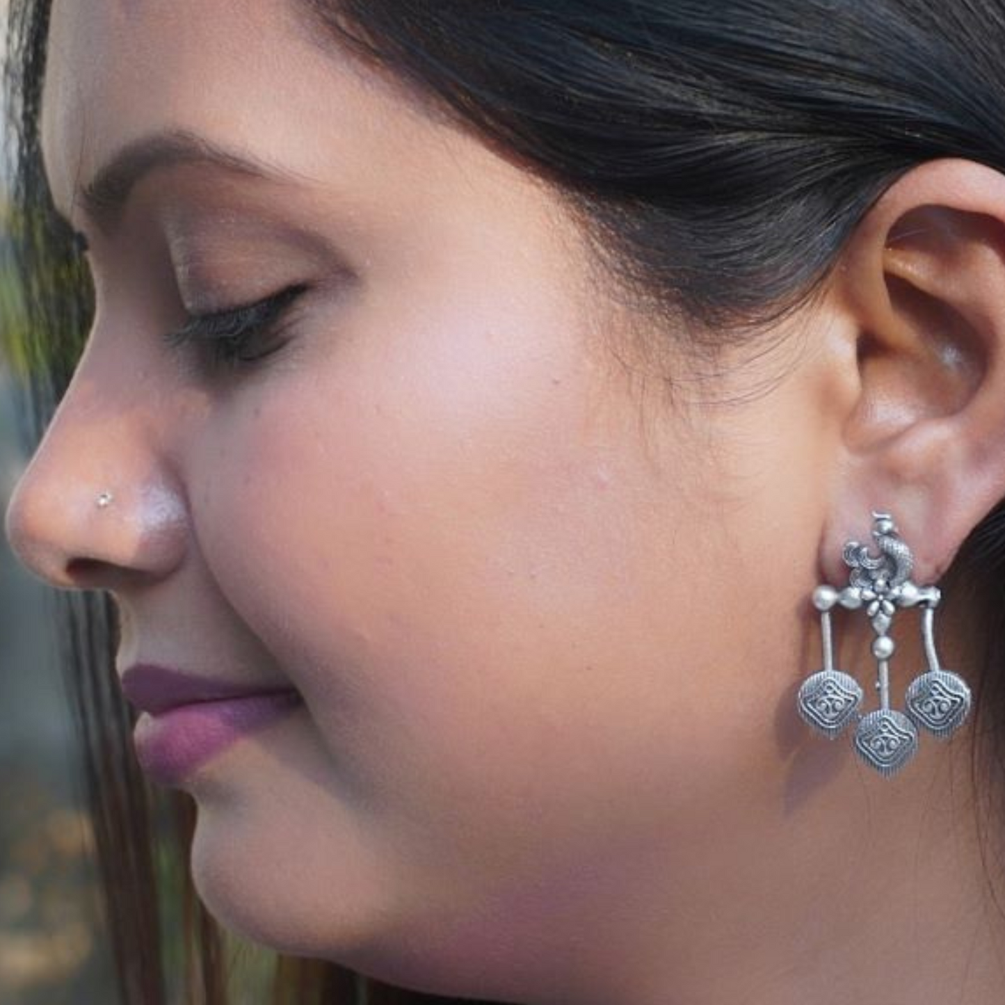 Oxidized Bird Earrings - Unique & Artistic Jewelry for Women