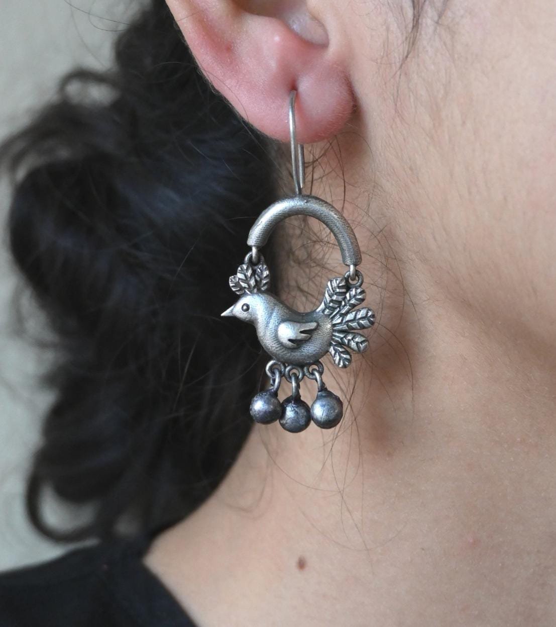 Bird Shape Oxidized Earrings – Elegant &amp; Unique Traditional Jewelry