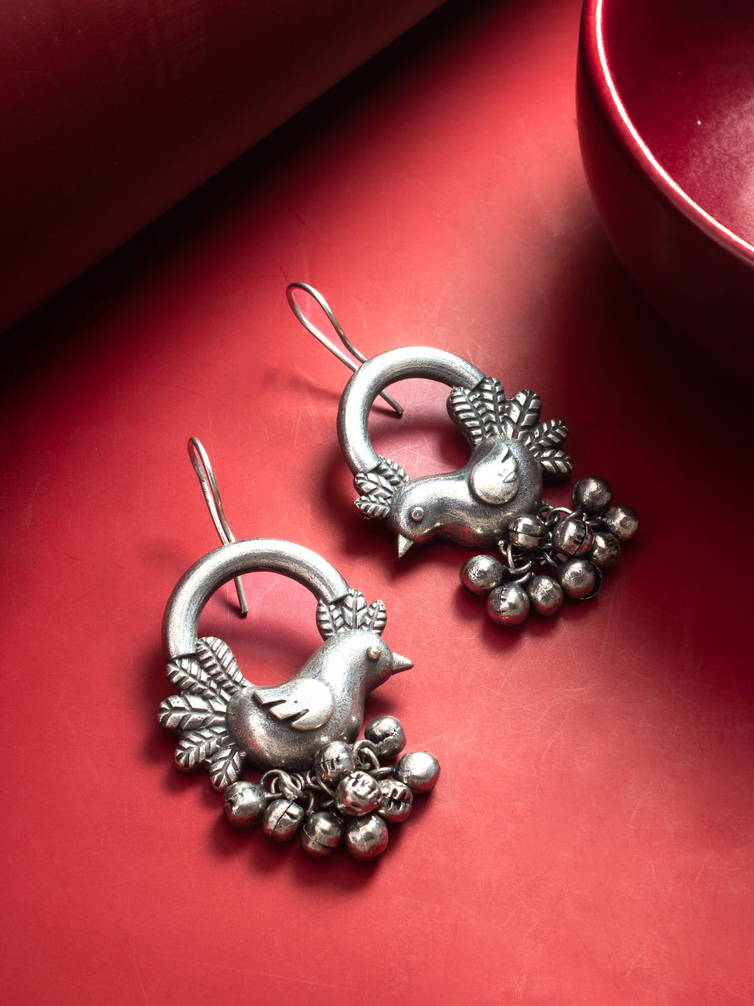 Bird Shape Oxidized Earrings – Elegant &amp; Unique Traditional Jewelry