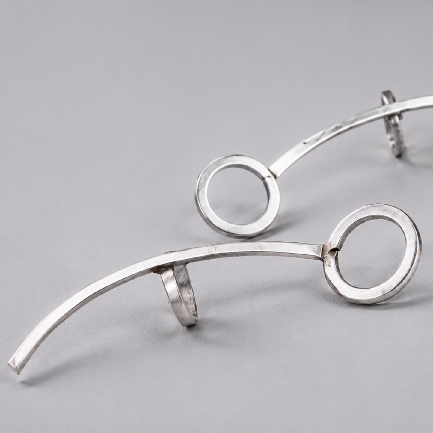 Dulcett Unisex Clip-On Ear Cuff Earrings | No Piercing Required | Silver Oxidised Ear Cuff for Men & Women