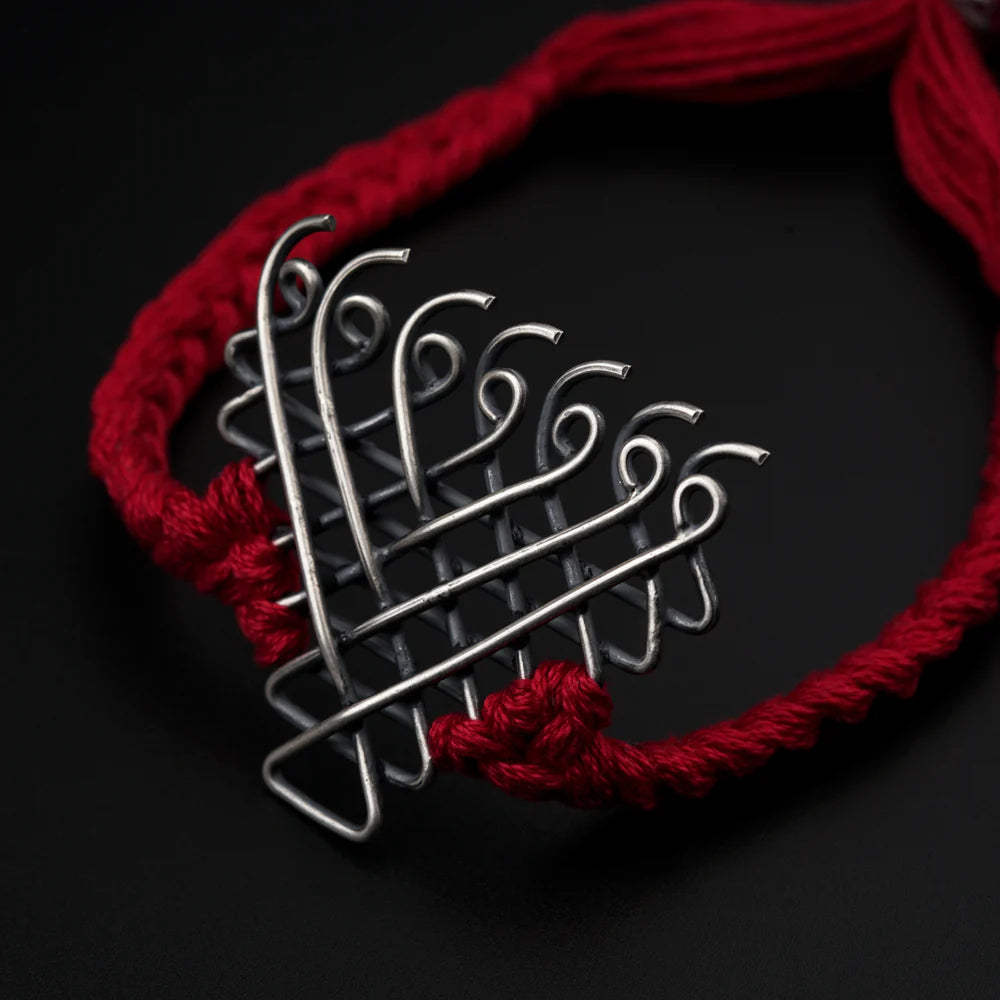 Saraswati Yantra Bracelet | Rakhi | Unisex Spiritual Bracelet for Wisdom & Knowledge