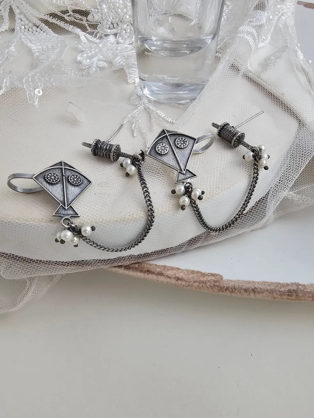 Dulcett Patang Charkhi Ear Cuffs