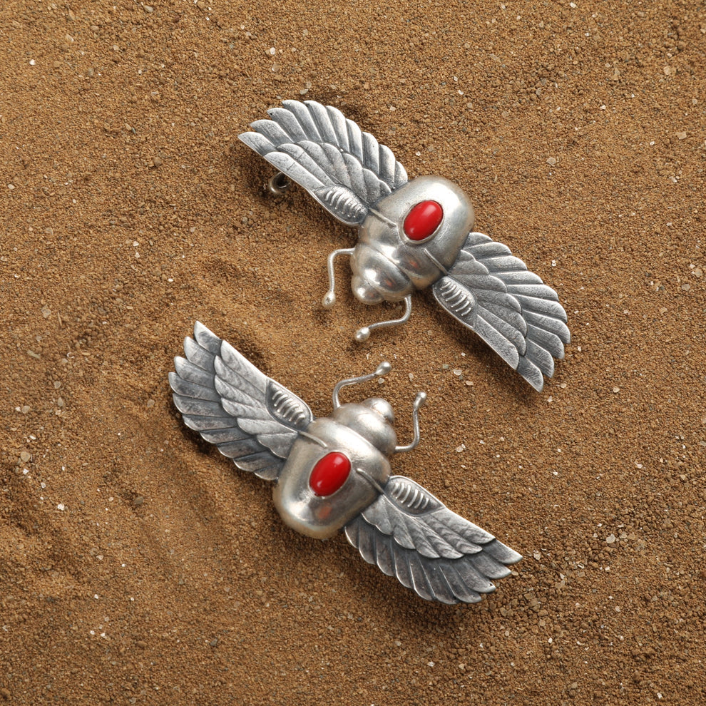 Scarab Wing Ear Cuff Earrings – Bold Statement Jewelry