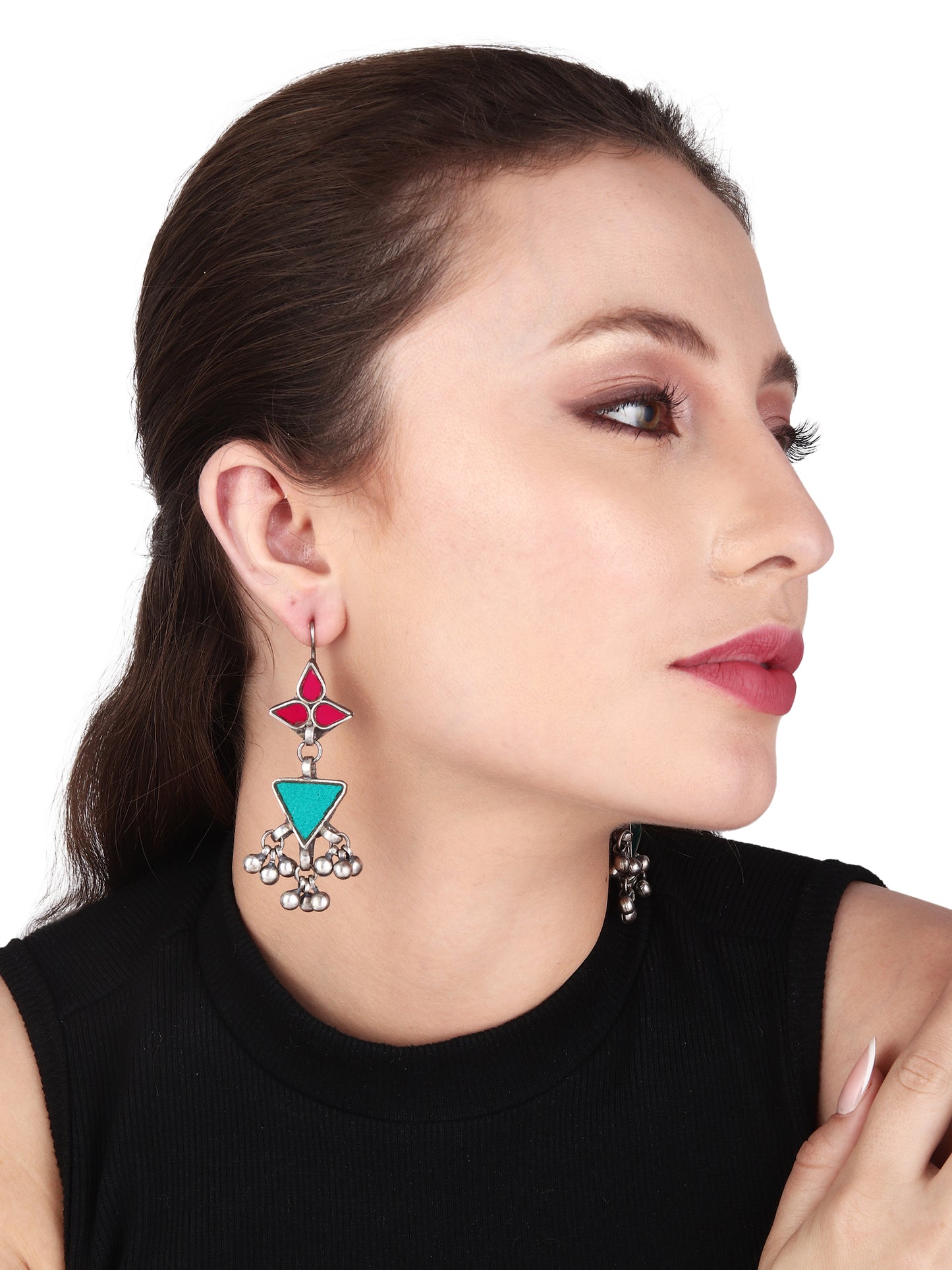 Dulcett Afghani Mirror Earrings