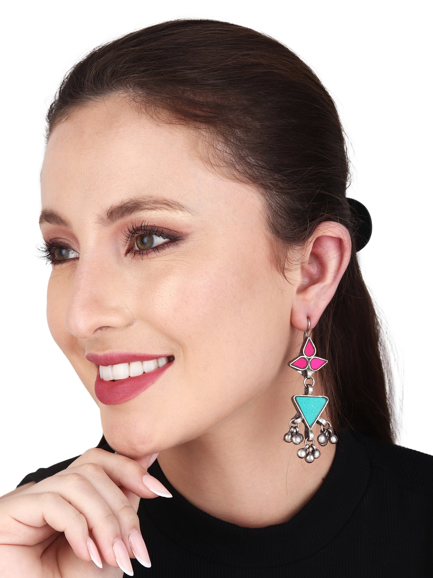 Dulcett Afghani Mirror Earrings