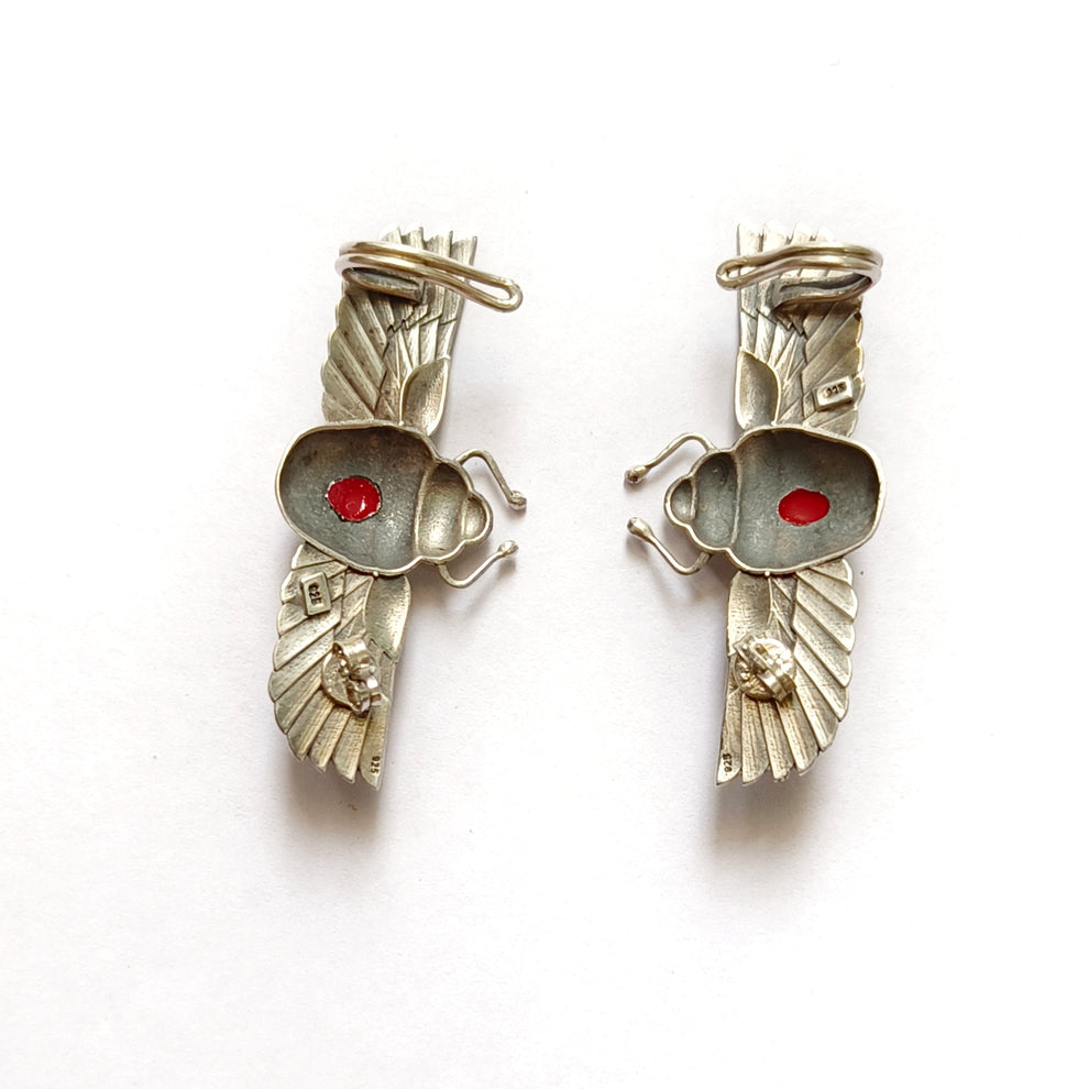 Scarab Wing Ear Cuff Earrings – Bold Statement Jewelry