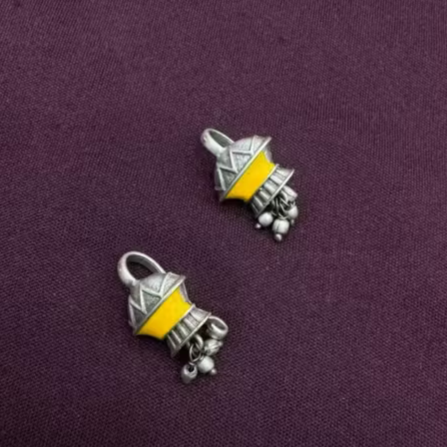 Dulcett India Meenakari Bugadi Earrings (No piercing Required)