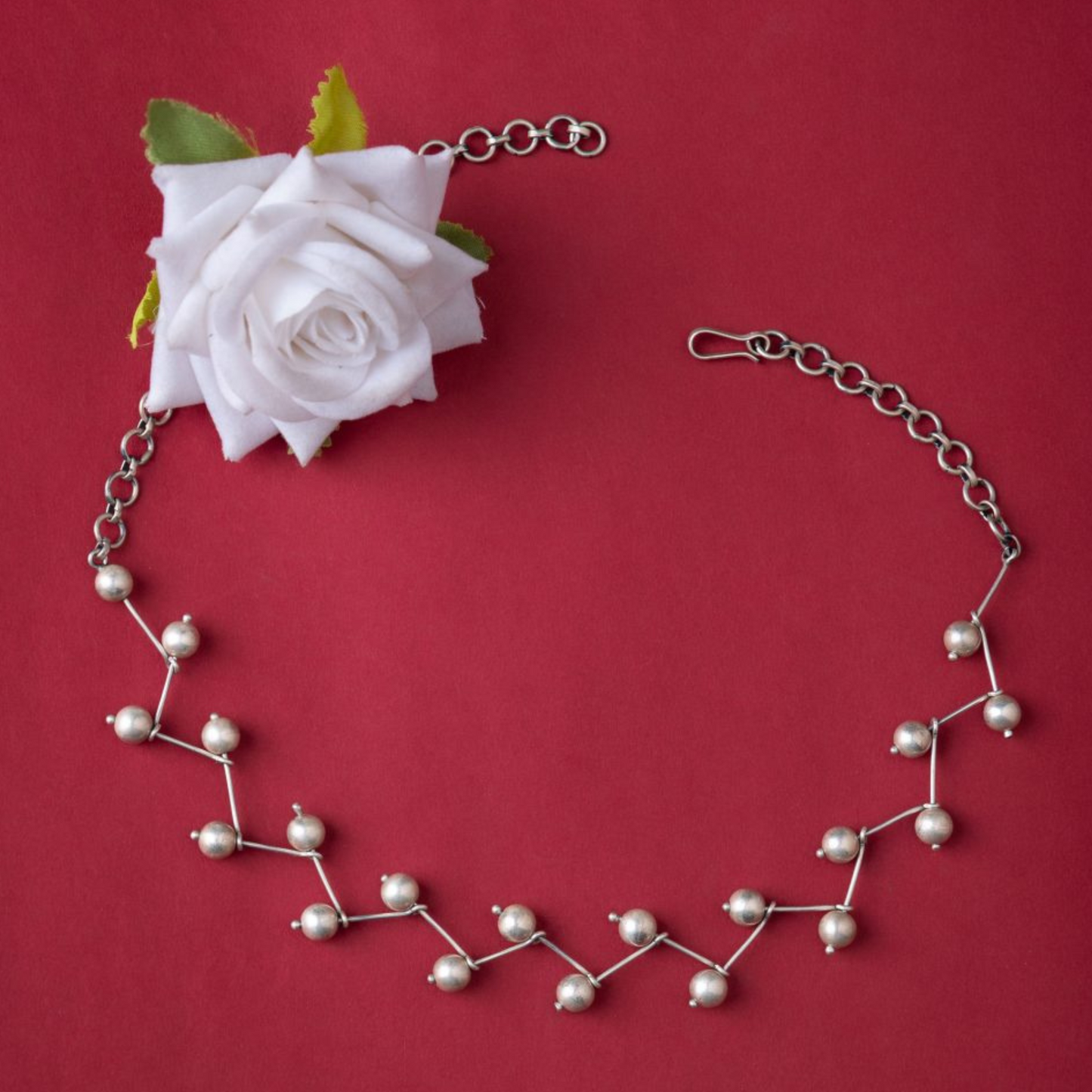 Dulcett Silver Pearl Necklace | Traditional & Elegant Jewelry for Women