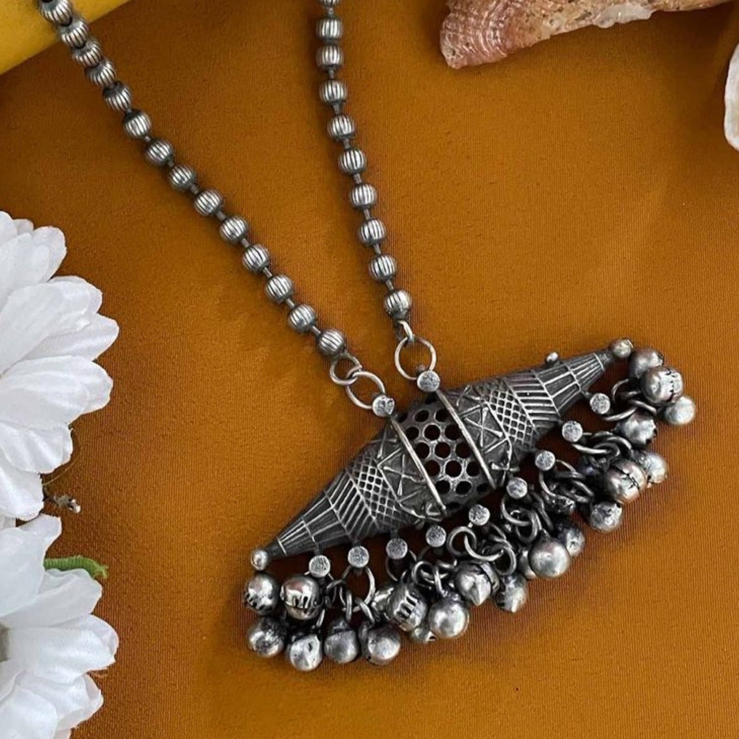 Long Oxidized Pendant for Women – Elegant & Timeless Jewelry Piece