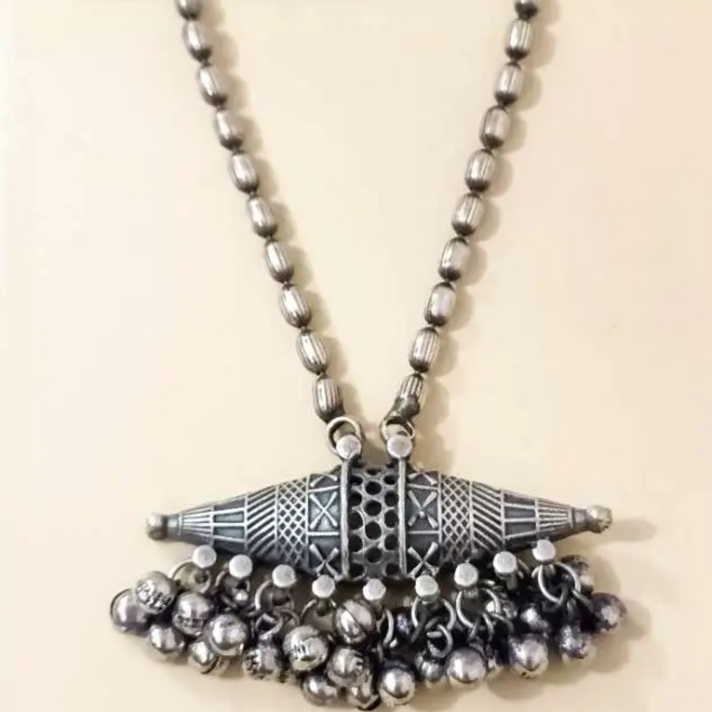 Long Oxidized Pendant for Women – Elegant & Timeless Jewelry Piece